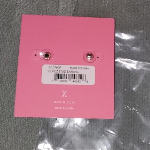 Zaxie CZ Cubic Zirconia Stud Earrings - Picture 3 of 6